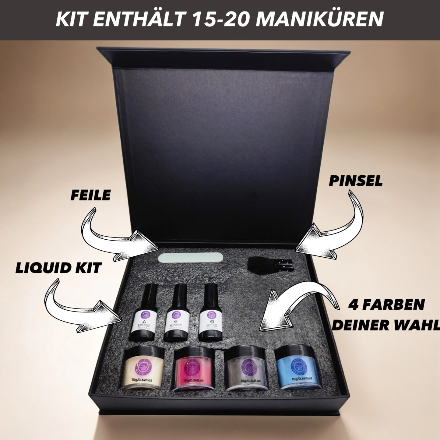 MANICISTA® Dipping Kit (4 Farben)